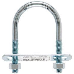 Hampton 5/16 in. X 1-3/4 in. W X 3 in. L Coarse Zinc-Plated Steel U-Bolt