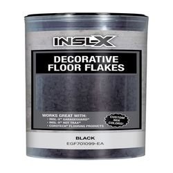 Insl-X Indoor and Outdoor Black Decorative Floor Flakes 12 oz