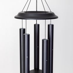 Wind River Black Aluminum 9 in. Amtrak Wind Chime