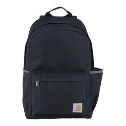 Carhartt Black 21L Classic Backpack 18 in. H X 12 in. W