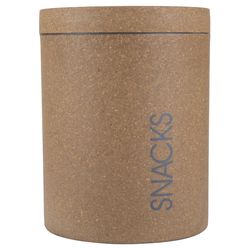Loopy Products Brown Molded Bamboo 77 oz Treat Canister For All Pets
