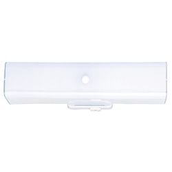 Westinghouse White 2 lights Incandescent Bathroom Channel Fixture Wall Mount