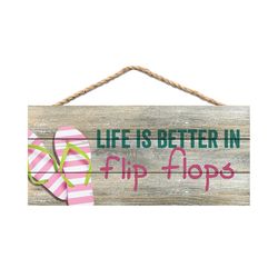 P Graham Dunn 4.5 in. H X 10 in. L Multicolored Wood String Sign
