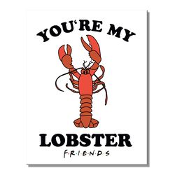 Desperate Enterprises 16 in. L Multicolred Tin You're My Lobster Friends Wall Decor Sign