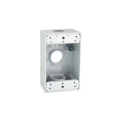Bell Old Work 18.3 cu in Rectangle Aluminum 1 gang Weatherproof Box White