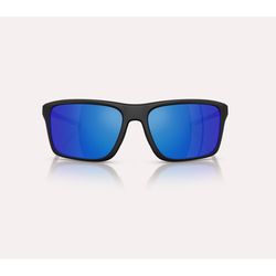 Native Tavern Sunglasses Men's Matte Black Frame Blue Reflex Lens Polarized Blue Light Blocking