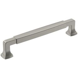 Amerock Transitional Bar Cabinet Pull 6-5/16 in. Satin Nickel Silver 1 pk