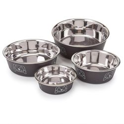 Proselect Espresso Stainless Steel 15 oz Pet Bowl For Dogs