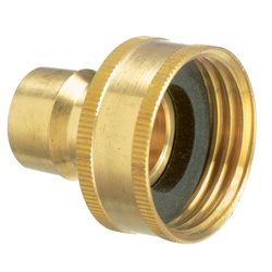 Plumb Pak Brass 3/4 in. D X 3/4 in. D Hose Connector 1 pk