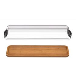 Farberware 22 in. L X 7 in. W X 3 in. Bamboo Charcuterie Board
