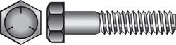 HILLMAN 1/4 in. D X 2-1/4 in. L Heat Treated Zinc Steel Hex Head Cap Screw 100 pk