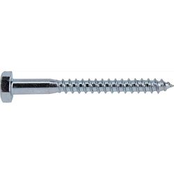 Hillman 1/4 in. X 2-1/2 in. L Hex Zinc-Plated Steel Lag Screw 100 pk