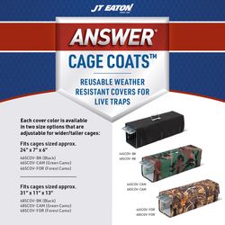 JT Eaton Answer Medium Live Catch Animal Trap Cover For Rabbits and Skunks 1 pk