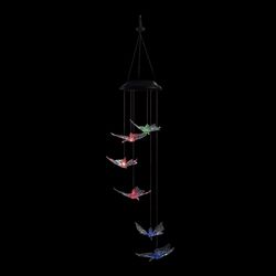 Alpine Multicolored Plastic 27 in. H Outdoor Solar Decor