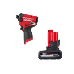 Milwaukee M12 FUEL Impact Driver and 5Ah Battery Bundle