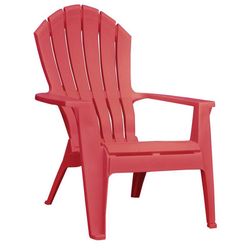 Adams RealComfort Cherry Red Polypropylene Frame Adirondack Chair