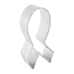 R&M International Ribbon 2 in. W X 4 in. L Cookie Cutter Silver 1 pc