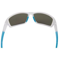 Seachoice Seaspray Sunglasses Unisex Matte Clear Frame Blue Mirror Lens Polarized