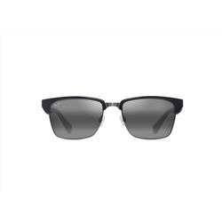 Maui Jim Kawika XL Sunglasses Unisex Shiny Black Frame Neutral Grey Lens Polarized Black