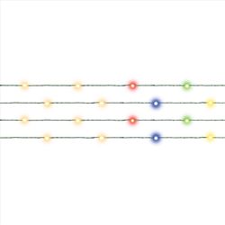 Celebrations LED Big Seed Cluster Multicolored 100 ct String Christmas Lights