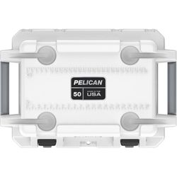 Pelican Elite White Grey 50 qt Cooler