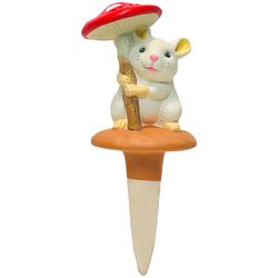 Streamline Multicolored Ceramic 8 in. H Planter Stake