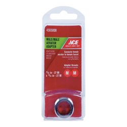 Ace Male Thread 55/64 in. x 55/64 in. Chrome Aerator Adapter