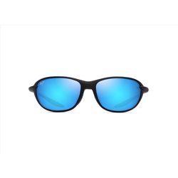 Maui Jim Hookipa Ultra R Sunglasses Men's Matte Black Frame Blue Hawaii Lens Polarized