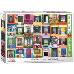 Eurographics Mediterranean Windows Jigsaw Puzzles Multicolored 1000 pc