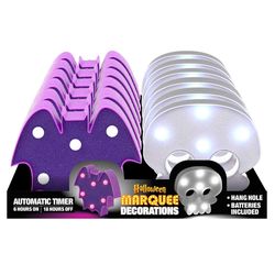 Shawshank LEDz LED Skull and Bat Marquee Light 1 pk (RANDOM COLOR)