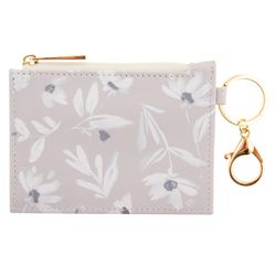Karma Beige Floral ID Holder Vegan Leather 1 pk