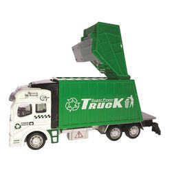 Playmaker Toys Garbage Truck Toy Green/White