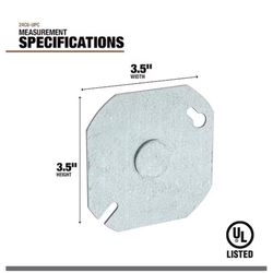 Southwire Octagon Steel Box Cover