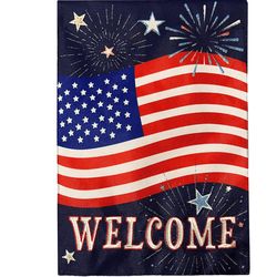 Briarwood Lane Celebrate America House Flag 28 in. W X 40 in. L