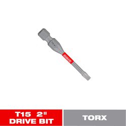 Diablo Torx #15 X 2 in. L Driver Bit Black Oxide 1 pc