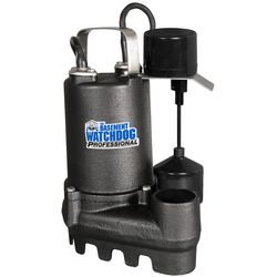 The Basement Watchdog Professional 1/2 HP 4,300 gph Cast Iron Vertical Float Switch AC Submersible S
