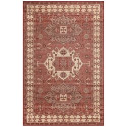 Liora Manne Carmel 8 ft. W X 5 ft. L Red Kilim Polypropylene/Polyester Area Rug