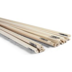 Midwest Products 3/16 in. X 1/4 in. W X 2 ft. L Basswood Strip #2/BTR Premium Grade