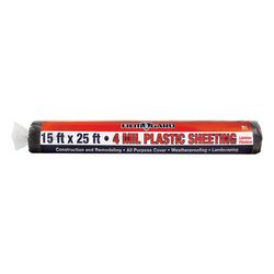 Berry Plastics Film-Gard Plastic Sheeting 4 mil X 15 ft. W X 25 ft. L Polyethylene Black