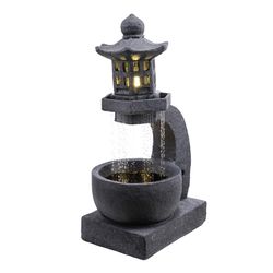 Alpine Fiberglass/Resin Gray Fountain