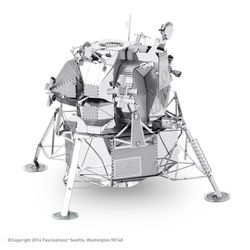 Fascinations Metal Earth Apollo Lunar Module 3D Model Kit Silver