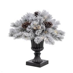 Celebrations 2 ft. Full LED 35 ct Snowy Color Changing Porch Bush