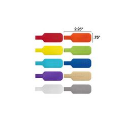 Wrap-It Storage Cable Labels 2.25 in. L Assorted Polypropylene Cable Labels