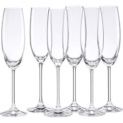 Lenox 8 oz Clear/Gray Glass Tuscany Classics Champagne Flutes