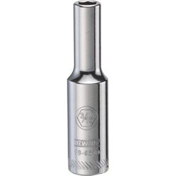 DeWalt 3/16 in. X 1/4 in. drive SAE 6 Point Deep Socket 1 pc