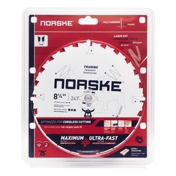 Norske 8-1/4 in. D X 5/8 in. Ultra Thin Kerf Carbide Saw Blade 24 teeth 1 each