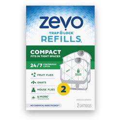 Zevo Compact Spaces Refill Kit Trap Refill 2 pk