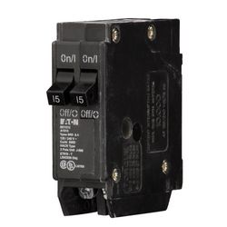 Eaton 15/15 amps Tandem 2-Pole Circuit Breaker