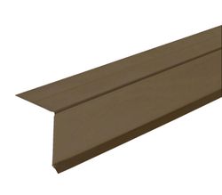 Amerimax 1.38 in. W X 10 ft. L Galvanized Steel Roof Flashing Drip Cap Brown