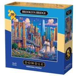 Dowdle Brooklyn Bridge Personal Puzzle Cardboard/Paper Multicolored 210 pc
